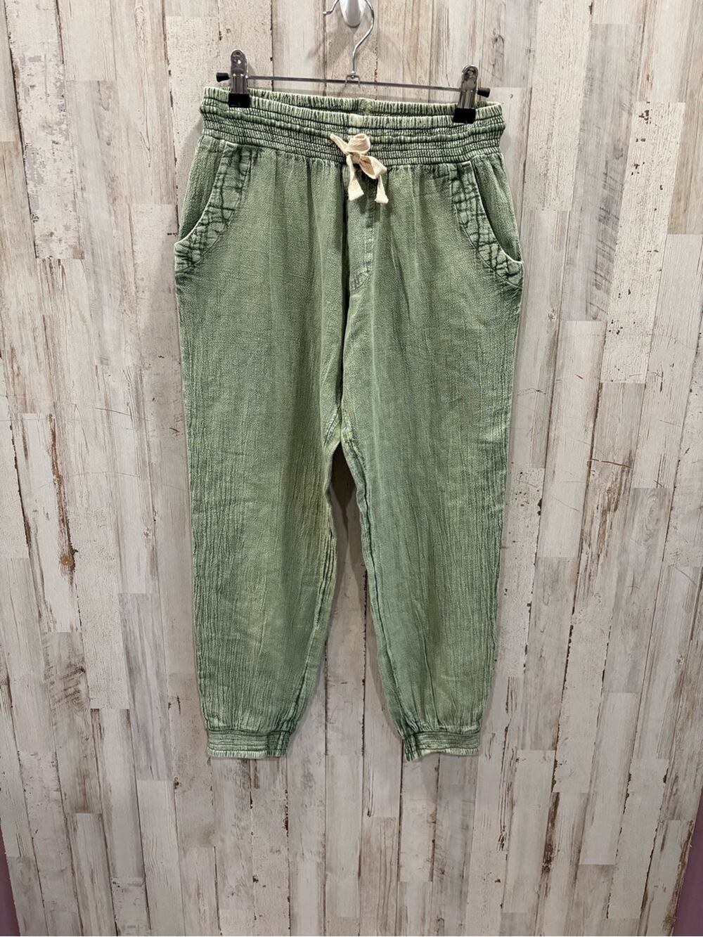 Rip Curl Sage Classic Surf Pants Crepe Poplin Cotton Mineral Wash XXS Beachy